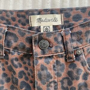 Madewell Leopard Print Denim Pants